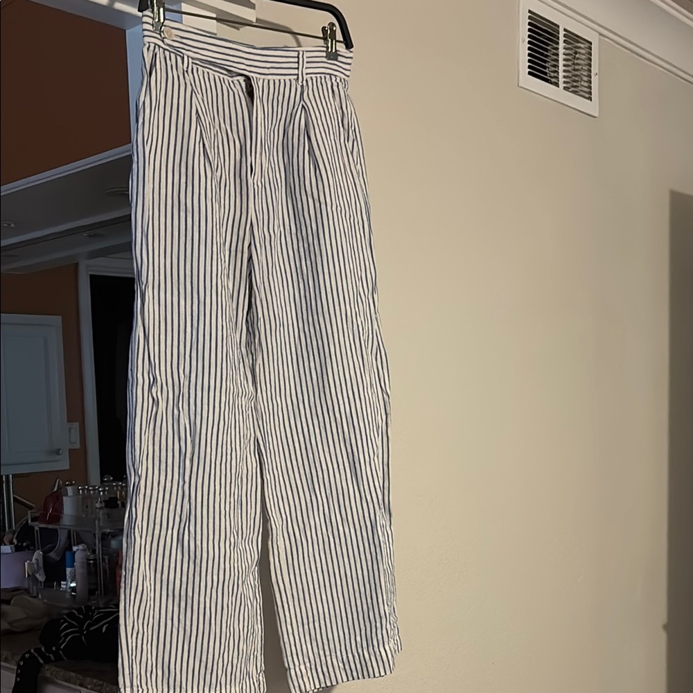 Striped linen Pants